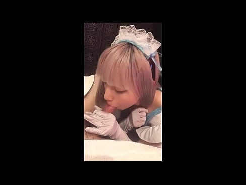 ❤️ Японский идол [mayuka], костюм французской горничной, часть 1, минет и дрочка с лосьоном Ебля у нас ❌️